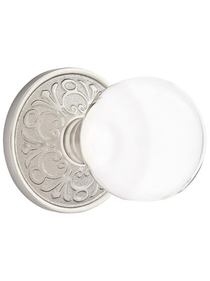 Lancaster Door Set with Bristol Knobs in Satin Nickel.